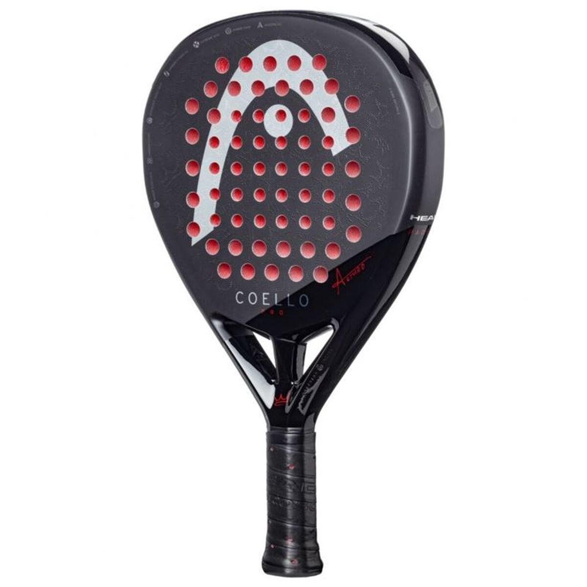Head Padel Racket Head Coello Pro 2025 Zwart Koolstofvezel