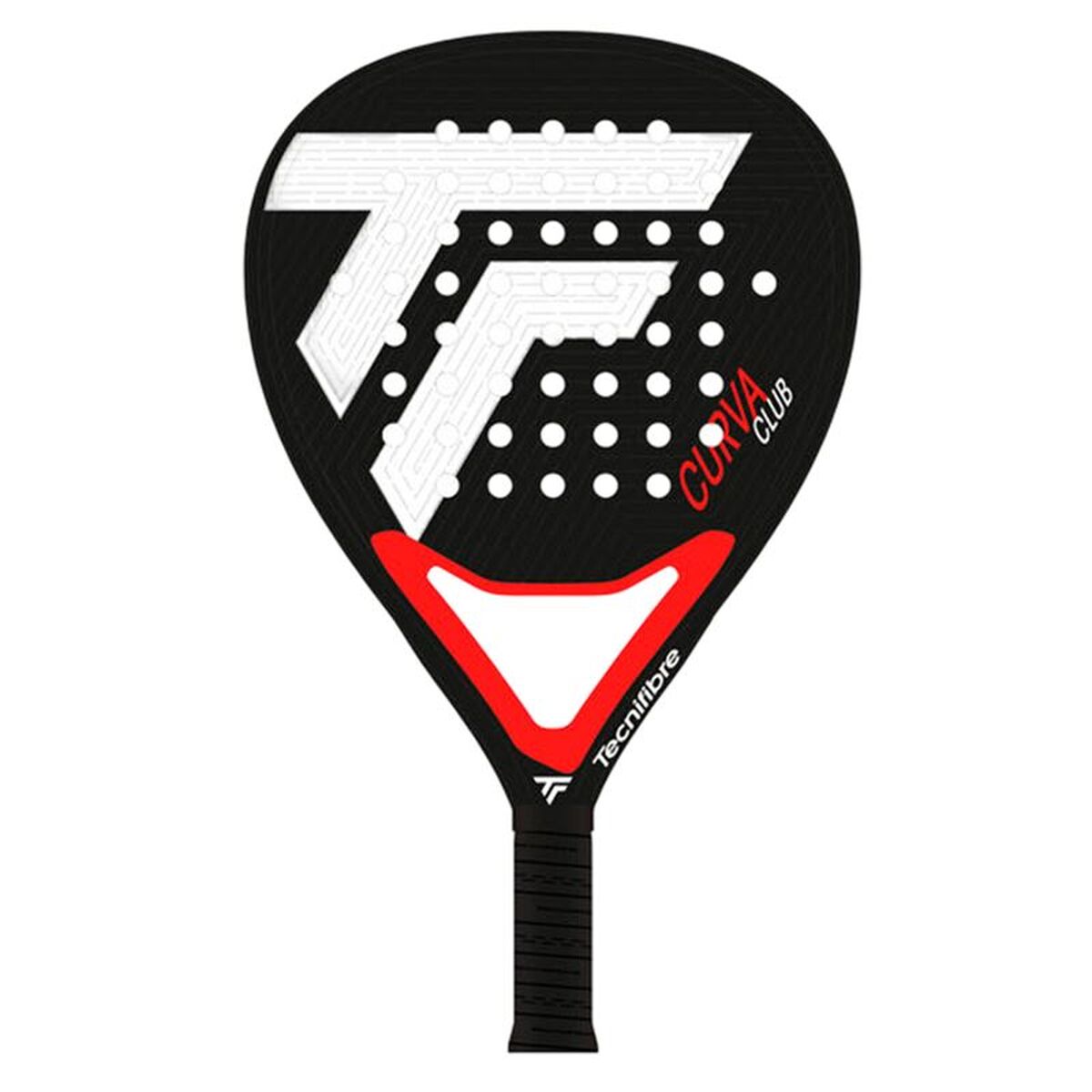 Tecnifibre Padel Racket Tecnifibre Curva Club Zwart Glasvezel Donkergrijs
