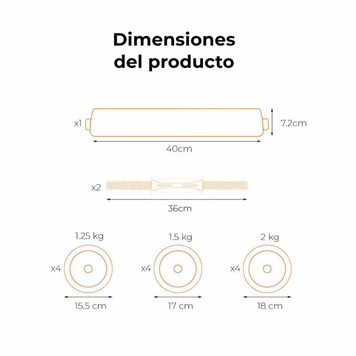 Xiaomi Dumbbells Xiaomi 20 Kg 20 Kg Zwart