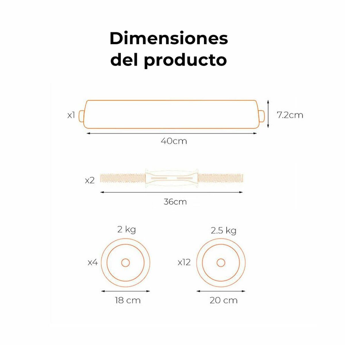 Xiaomi Dumbbells Xiaomi Fed V2 40Kg