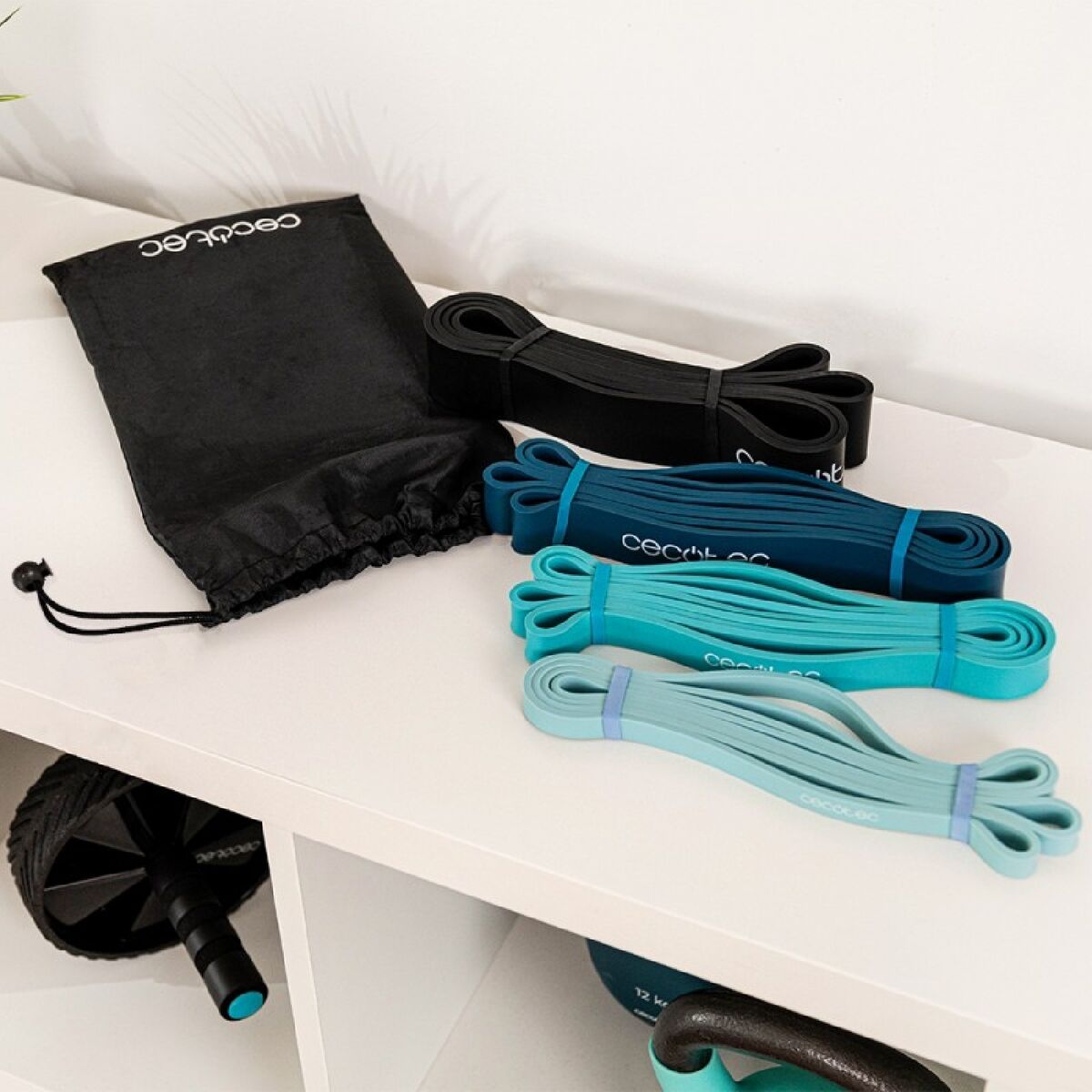 Cecotec Elastische Weerstandsbanden Cecotec Drumfit 30 Kg 40 Kg 15 Kg 60 Kg Multicolour 4 Onderdelen