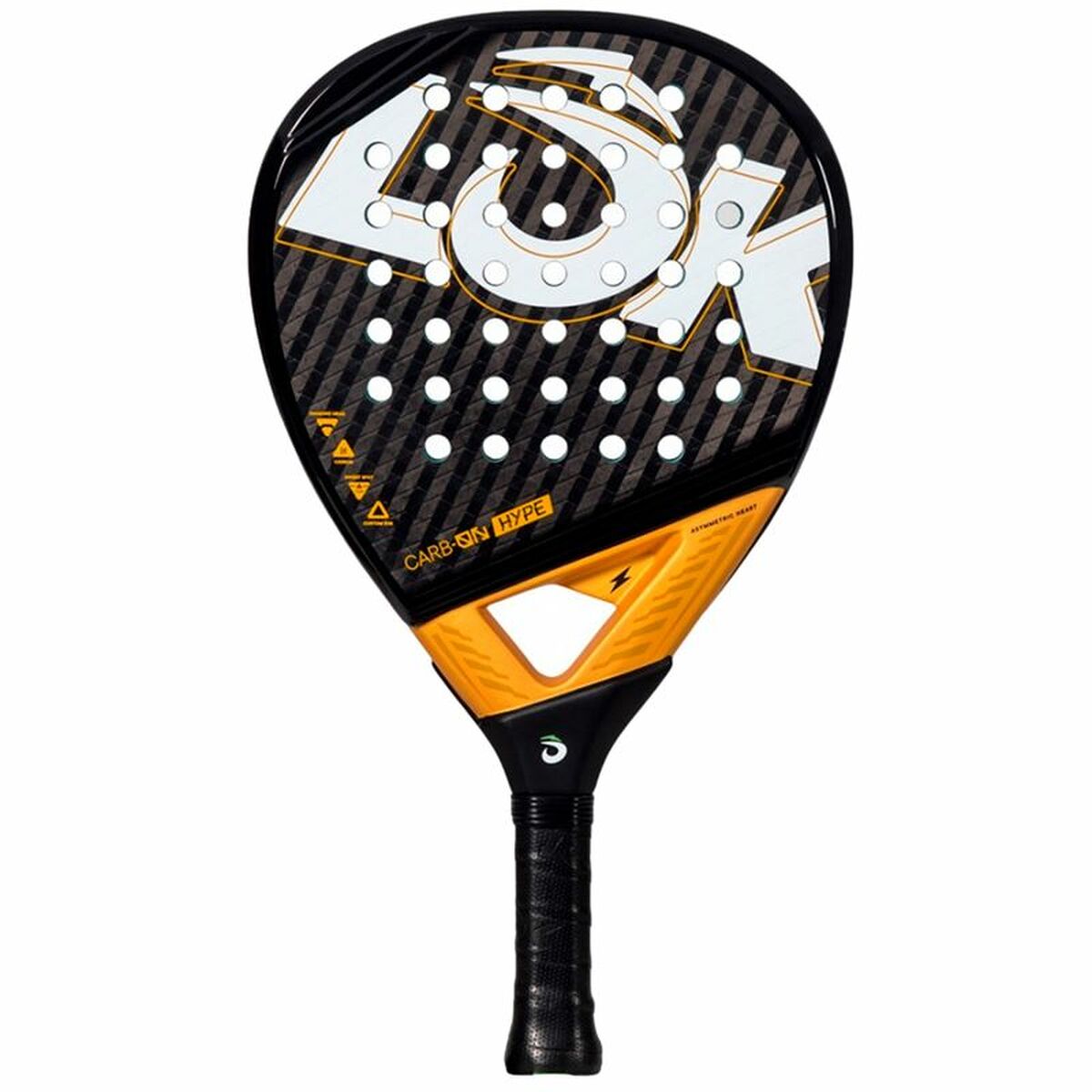 Lok Sports Padel Racket Lok Sports Carb-On Hype Zwart Oranje