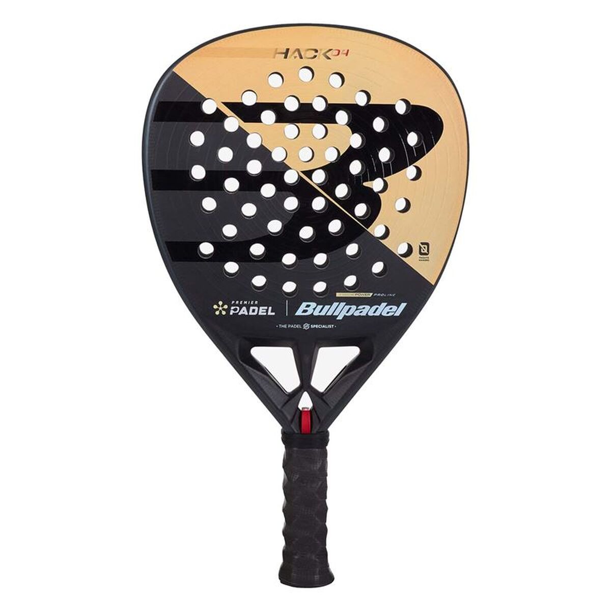 Bullpadel Padel Racket Bullpadel Hack 04 Premier Zwart