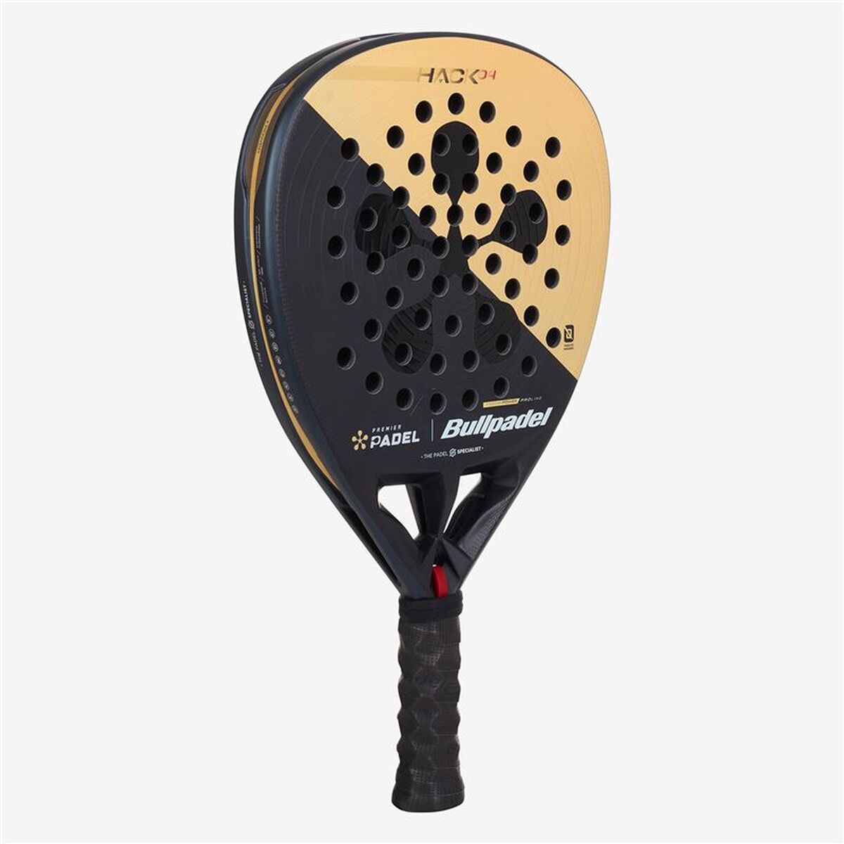 Bullpadel Padel Racket Bullpadel Hack 04 Premier Zwart