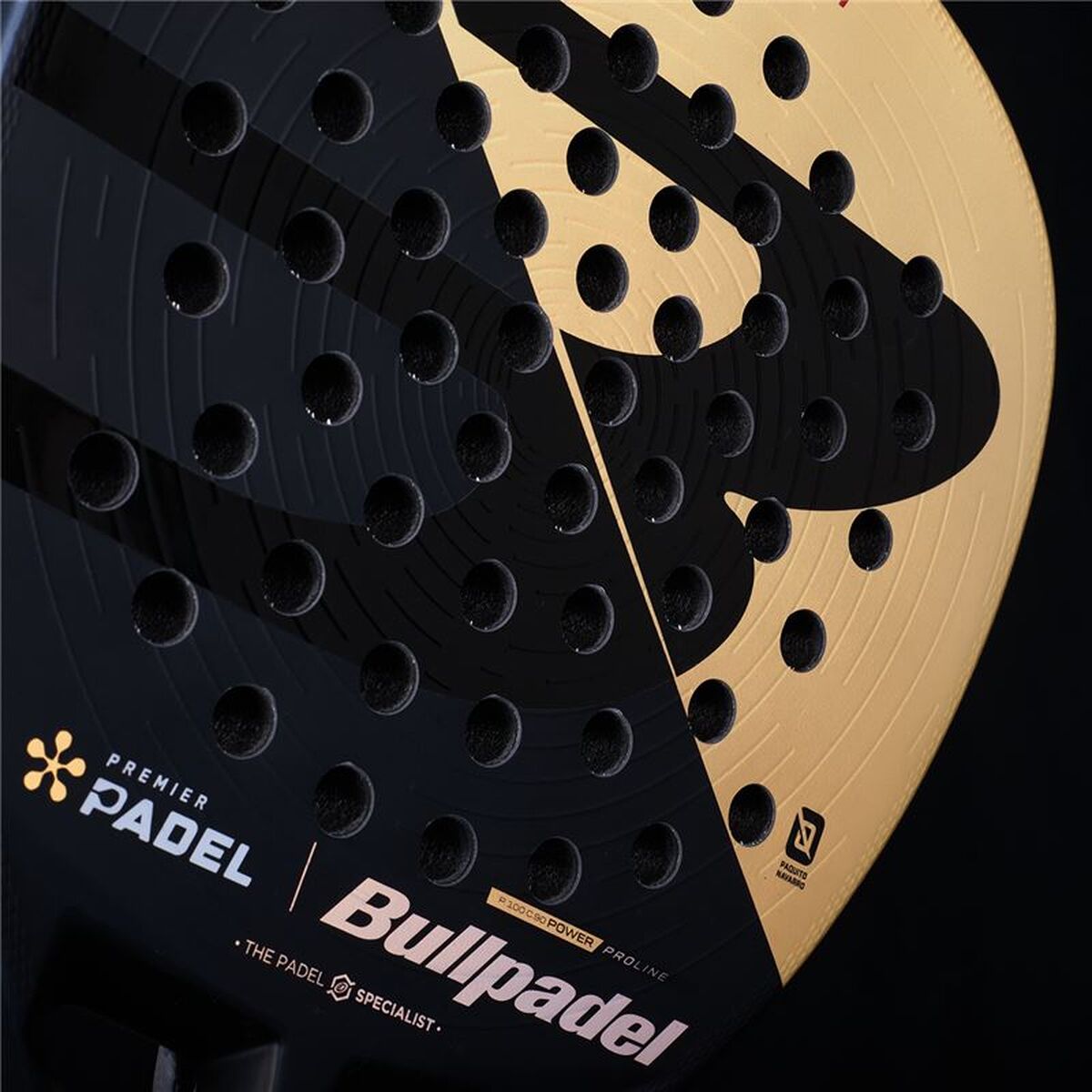 Bullpadel Padel Racket Bullpadel Hack 04 Premier Zwart