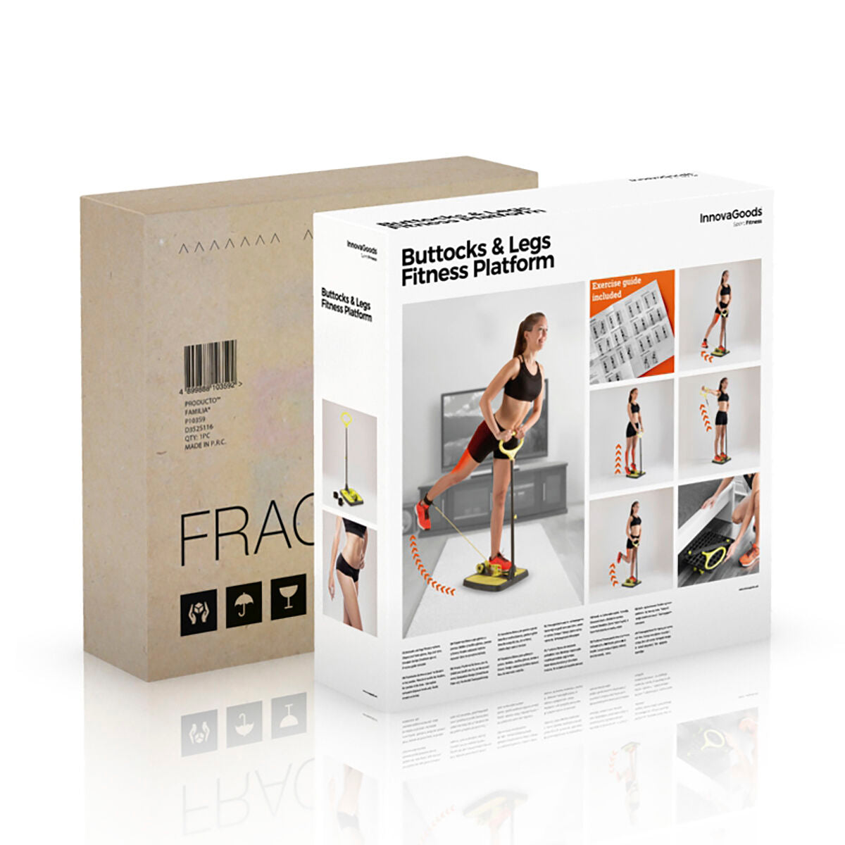 Innovagoods Fitnessplatform Voor Bil- En Beenspieren Met Oefeningengids Innovagoods