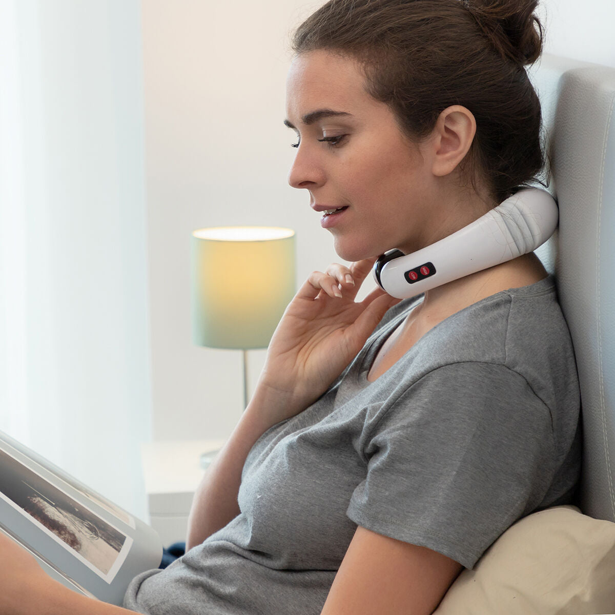 Innovagoods Elektromagnetisch Nek En Rug Massageapparaat Calmagner Innovagoods