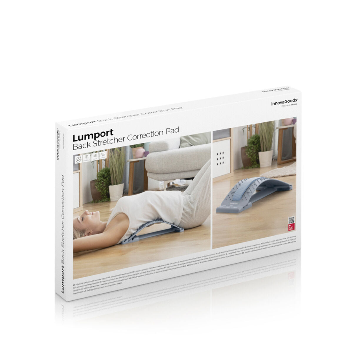 Innovagoods Lumbaal Corrector, Stretcher En Ondersteuning Met Druk- En Magnetische Punten Lumport Innovagoods