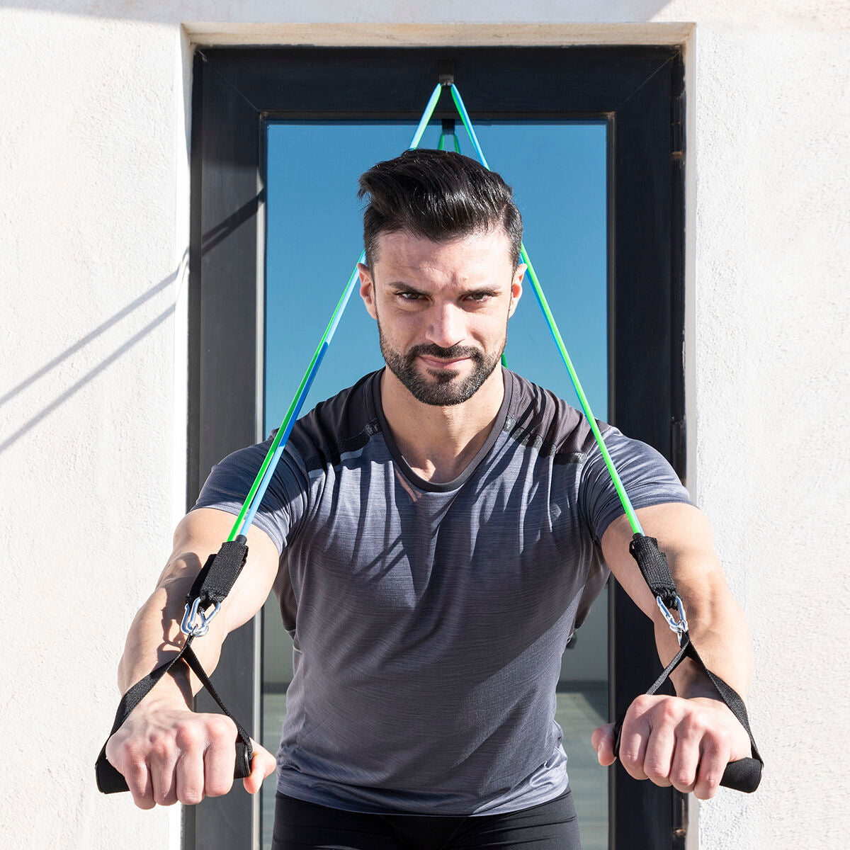 Innovagoods Set Van Weerstandsbanden Met Accessoires En Oefeningengids Tribainer Innovagoods 3 Stuks