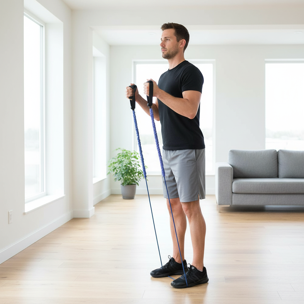 Longfit Sport Elastische Weerstandsband Longfit Sport F2 Blauw (4 Stuks)