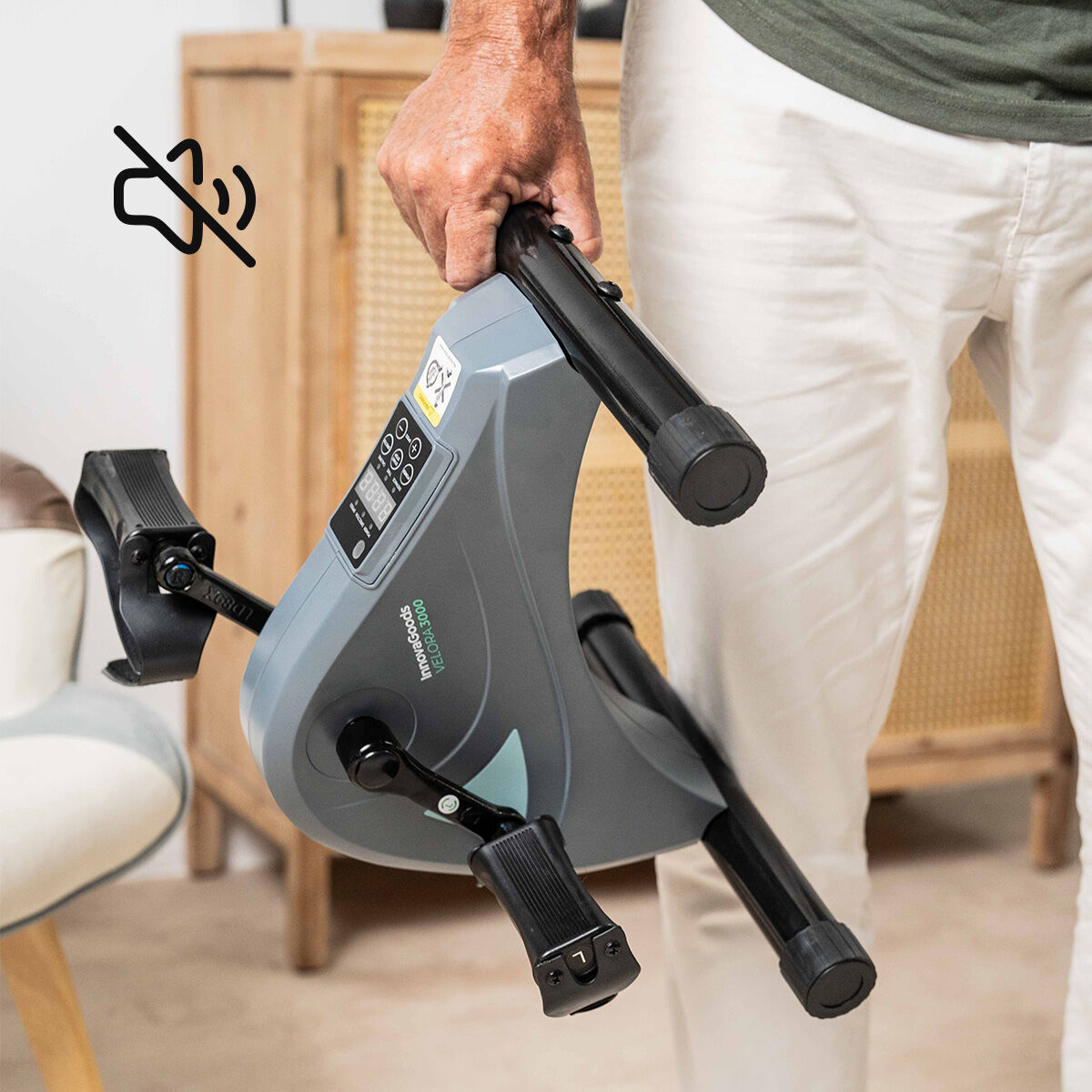 Innovagoods Elektrisch Ondersteunde Pedalen Voor Armen En Benen Met Mat En Afstandsbediening Velora 3000 Innovagoods